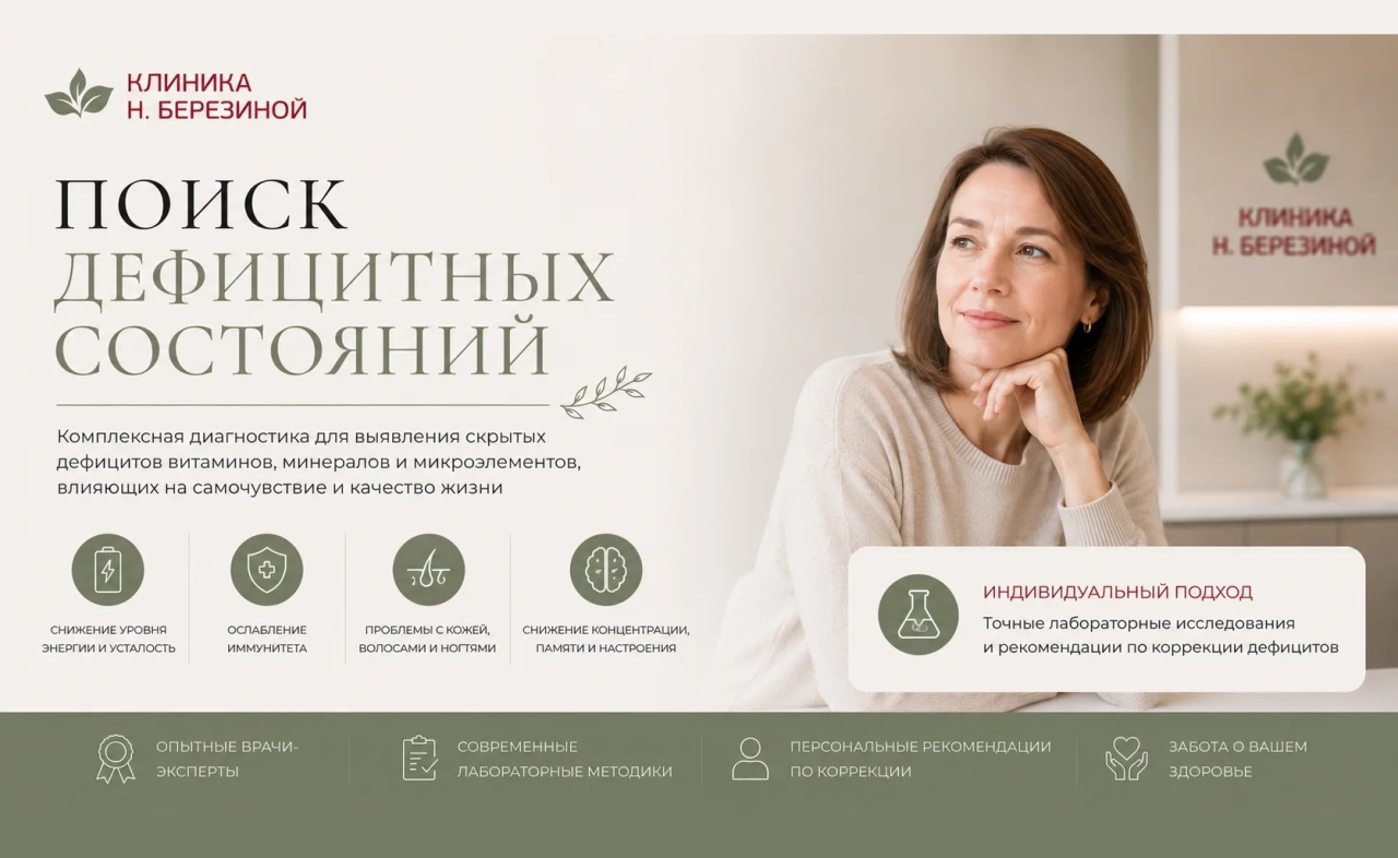 Чекап: Поиск дефицитных состояний